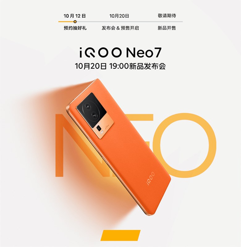 iQOO Neo7 lộ diện trong đoạn teaser mới nhất