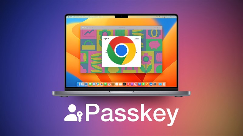 Hình ảnh minh họa passkey trên Chrome