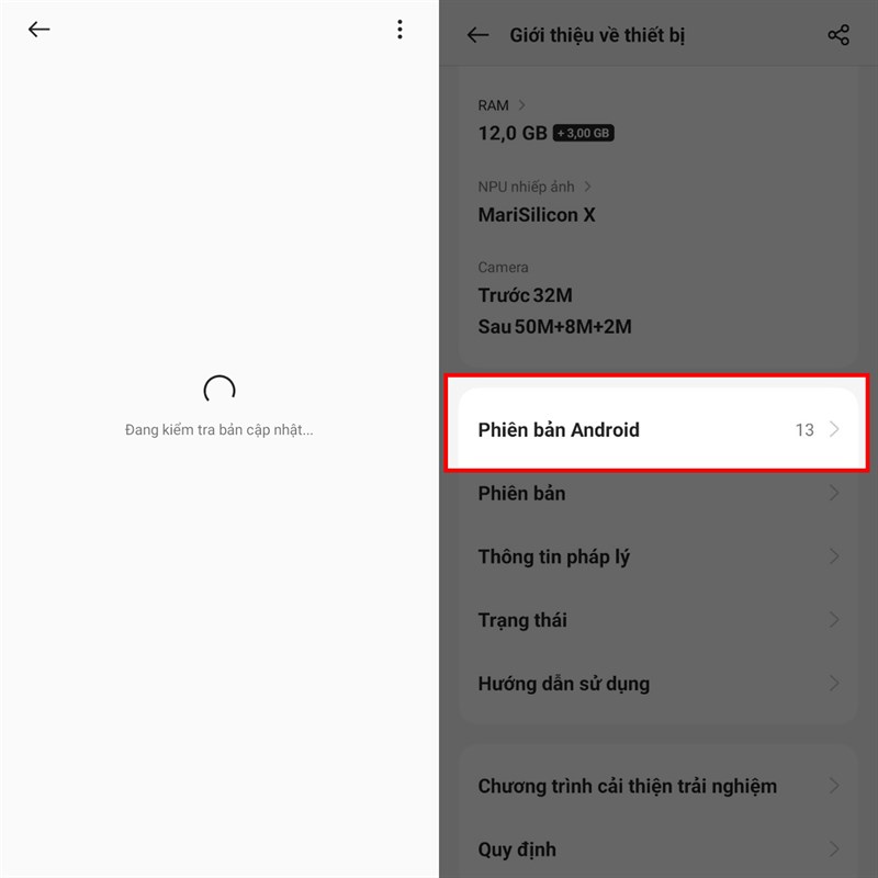 Cách cập nhật Android 13 cho điện thoại OPPO