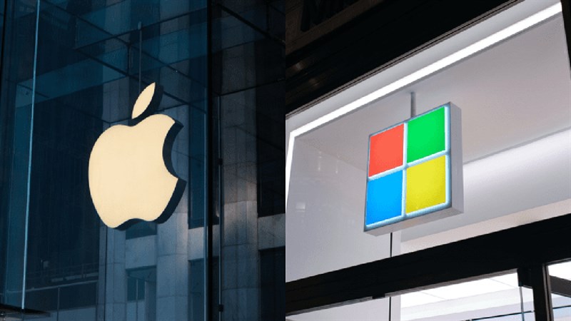 Hình ảnh Apple và Microsoft