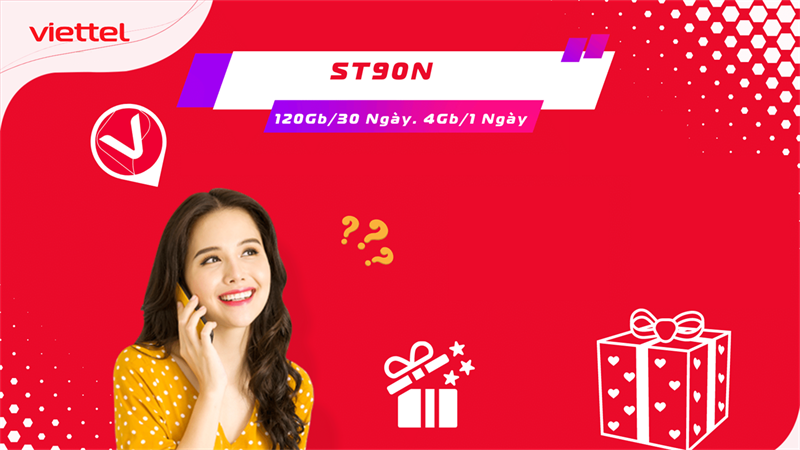Cách đăng ký gói cước ST90N của Viettel nhận 4GB Data Cách đăng ký gói cước ST90N của Viettel