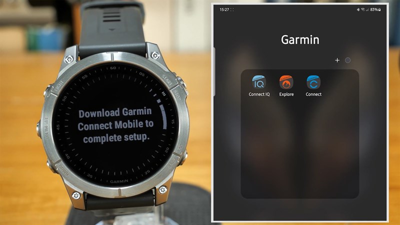 Người dùng cần phải kết nối Garmin Fenix 7 với smartphone qua ứng dụng Garmin Connect Người dùng cần phải kết nối Garmin Fenix 7 với smartphone qua ứng dụng Garmin Connect