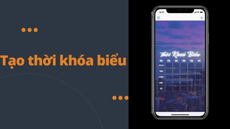 Cách tạo hình nền thời khóa biểu trên điện thoại Cách tạo hình nền thời khóa biểu trên điện thoại