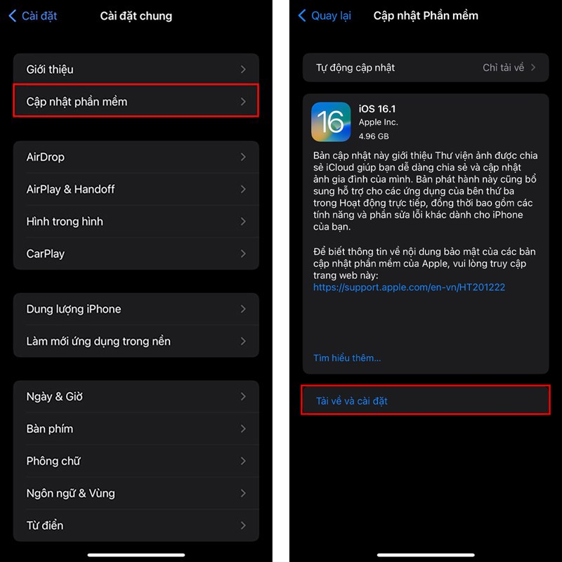Cách cập nhật iOS 16.1 RC Cách cập nhật iOS 16.1 RC