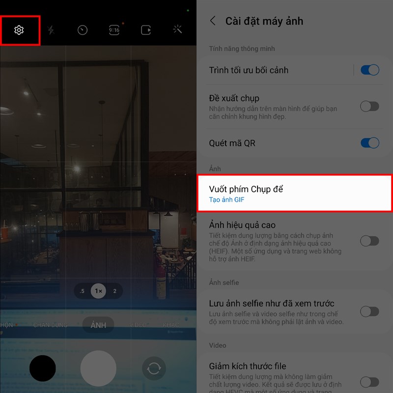 Cách chụp ảnh GIF trên điện thoại Samsung