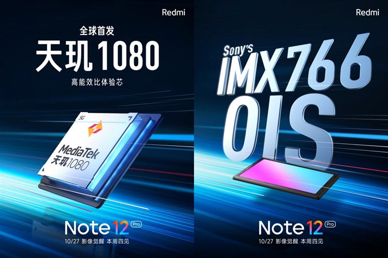 Redmi Note 12 Pro được hãng xác nhận thông tin chip xử lý và camera