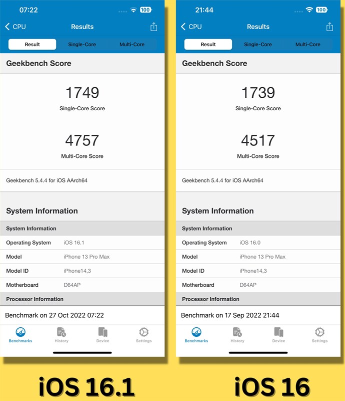 Đánh giá iPhone 13 Pro Max cập nhật iOS 16.1
