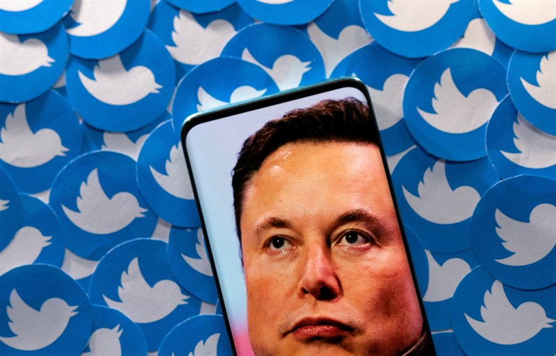 Hình ảnh Elon Musk và Twitter