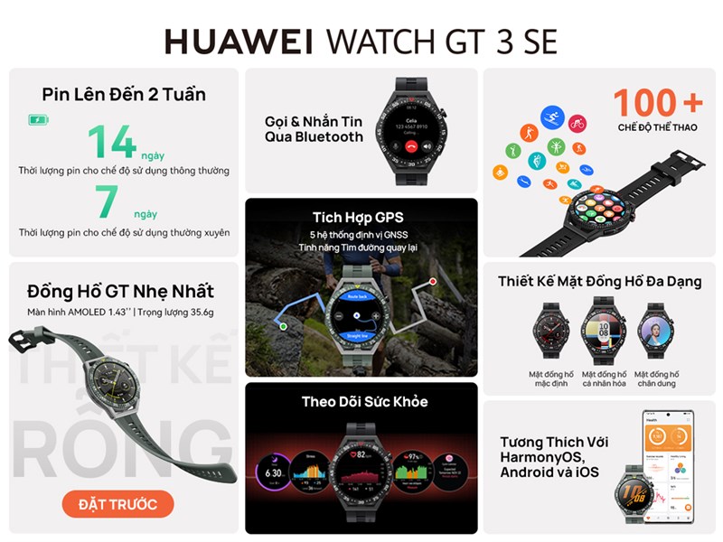 Huawei Watch GT 3 SE ra mắt tại Việt Nam