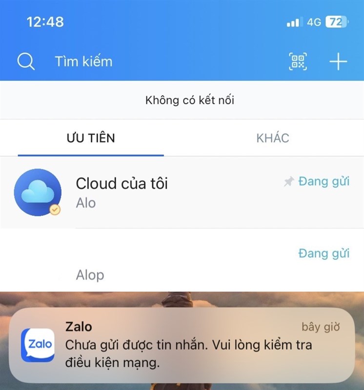 Máy chủ của Zalo có vẻ như đang quá tải Máy chủ của Zalo có vẻ như đang quá tải