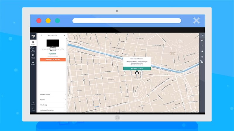 Tính năng định vị của app sẽ giúp bạn nhanh chóng tìm ra vị trí chiếc điện thoại của mình. Nguồn: Prey Tính năng định vị của app sẽ giúp bạn nhanh chóng tìm ra vị trí chiếc điện thoại của mình. Nguồn: Prey