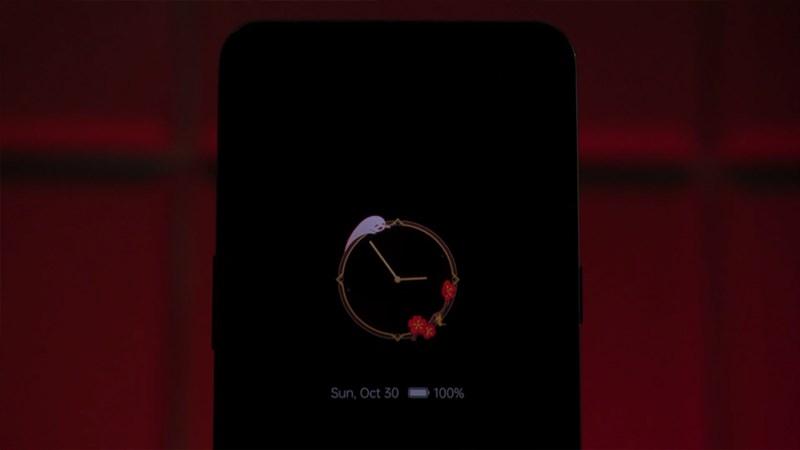 Giao diện Always-on-Display của OnePlus Ace Pro Genshin Impact Edition trông rất ngộ nghĩnh