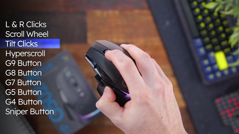 Trên tay Logitech G502X Plus