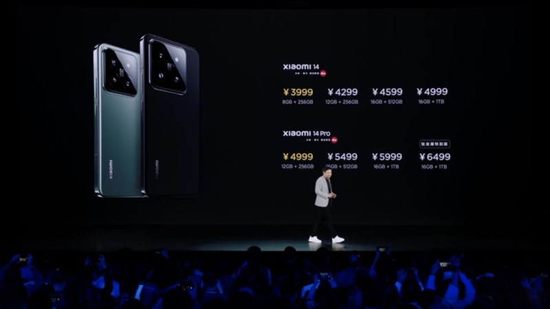 Giá Xiaomi 14 Pro tại thị trường Trung Quốc. Nguồn: Xiaomi.