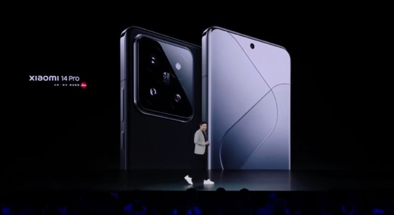 Màn hình của Xiaomi 14 Pro có các viền xung quanh siêu mỏng. Nguồn: Xiaomi.