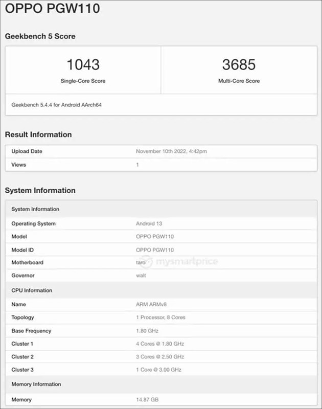 OPPO A98 xuất hiện trên Geekbench trước ngày ra mắt