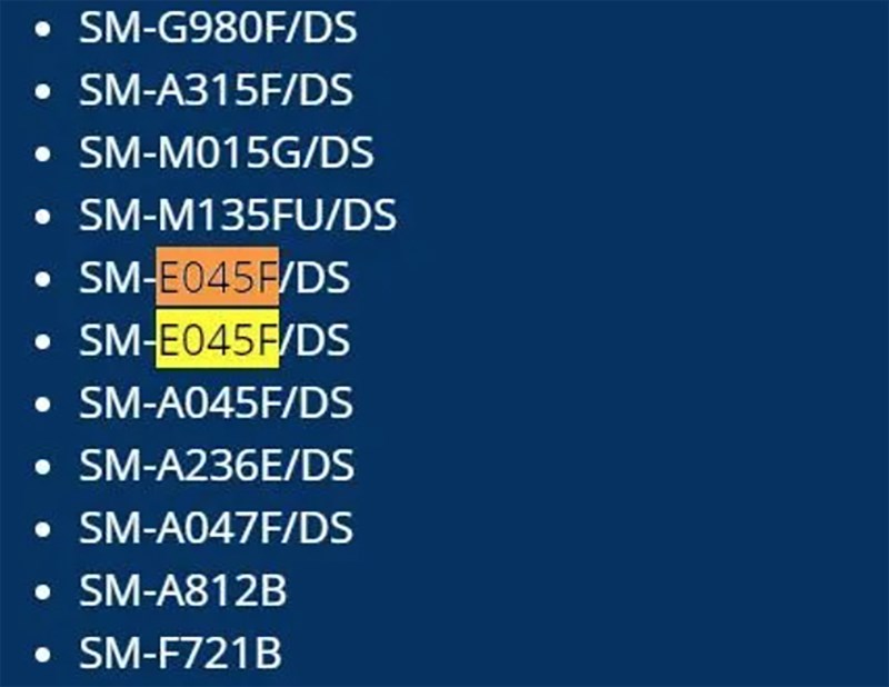 Hình ảnh Samsung Galaxy F04s bị phát hiện qua cơ sở dữ liệu của BIS Hình ảnh Samsung Galaxy F04s bị phát hiện qua cơ sở dữ liệu của BIS