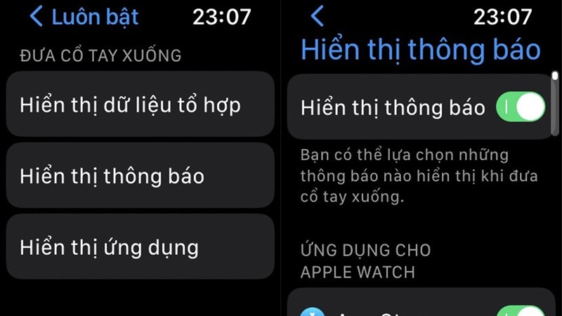 Cách bật Always-on trên Apple Watch series 8