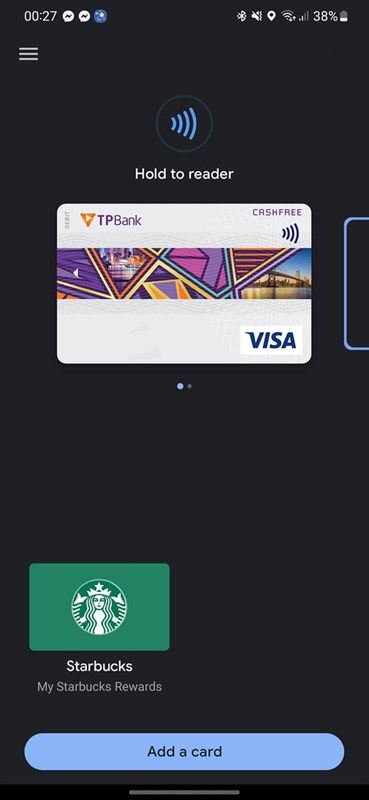 Một người dùng đã thêm thẻ ngân hàng vào Google Wallet tại Việt Nam Một người dùng đã thêm thẻ ngân hàng vào Google Wallet tại Việt Nam