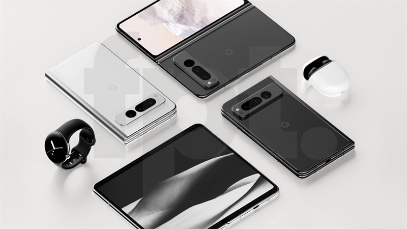 Google Pixel Fold lộ diện rõ nét trong render mới