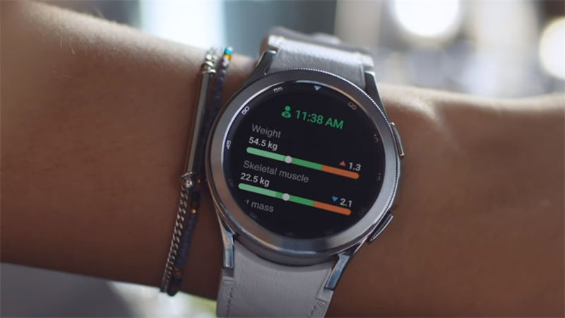 Tính năng đo thành phần cơ thể trên Samsung smartwatch - Nguồn: gsmarena Tính năng đo thành phần cơ thể trên Samsung smartwatch - Nguồn: gsmarena