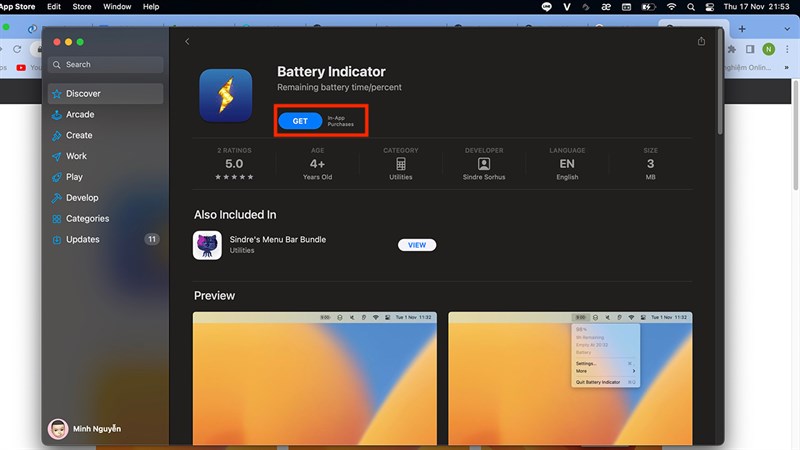 Tải app Battery Indicator Tải app Battery Indicator