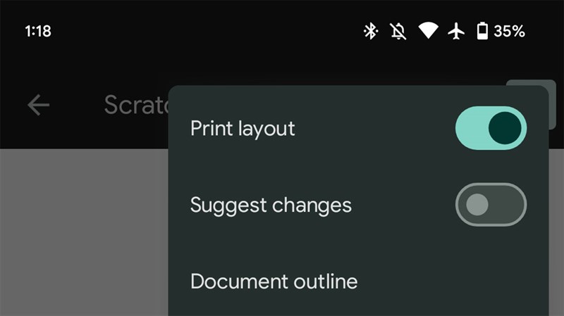 Google Docs, Sheets và Slides dùng nút chuyển đổi mới Google Docs, Sheets và Slides dùng nút chuyển đổi mới