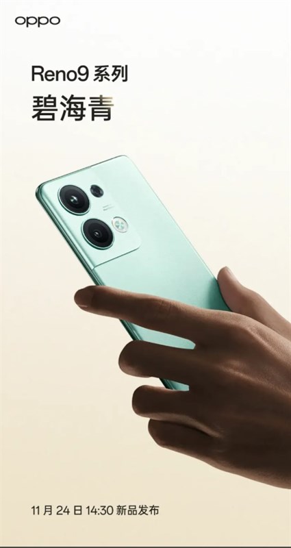 Poster giới thiệu về thời gian ra mắt dòng sản phẩm OPPO Reno9 Poster giới thiệu về thời gian ra mắt dòng sản phẩm OPPO Reno9
