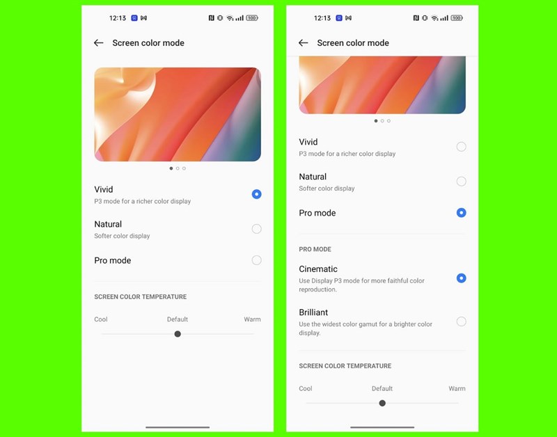 Màn hình của realme 10 cung cấp nhiều chế độ màu sắc cho người dùng thoải mái lựa chọn Màn hình của realme 10 cung cấp nhiều chế độ màu sắc cho người dùng thoải mái lựa chọn