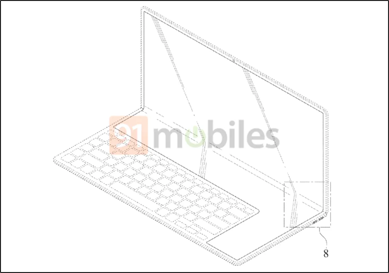 Bản vẽ của thiết bị gập mới cho thấy thiết kế khá giống với Asus ZenBook Pro Duo