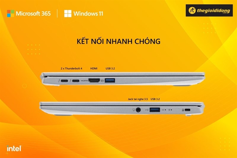 Acer Swift 3 SF314 512 56QN i5 - Kết nối nhanh chóng Acer Swift 3 SF314 512 56QN i5 - Kết nối nhanh chóng