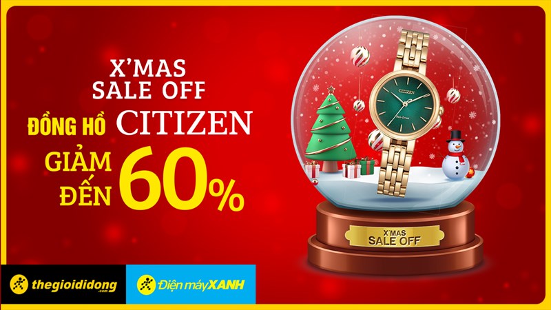 Đầu tháng sale ngon, giảm đến 60% cho tín đồ yêu thích đồng hồ Citizen