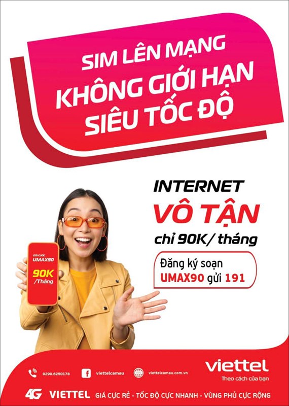 Giới thiệu gói cước UMAX90 hoàn toàn mới của Viettel