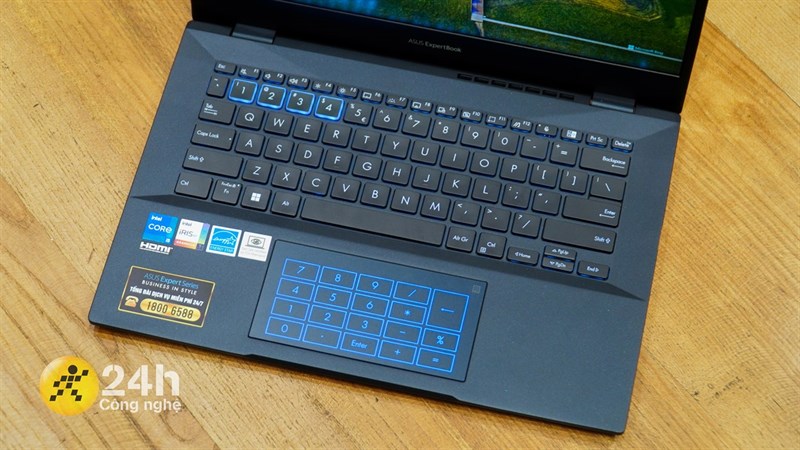 Phần chiếu nghỉ tay của ASUS ExpertBook B5 (B5402CB) sử dụng chất liệu bề mặt là hợp kim Nhôm Magie được hoàn thiện nhám. Phần chiếu nghỉ tay của ASUS ExpertBook B5 (B5402CB) sử dụng chất liệu bề mặt là hợp kim Nhôm Magie được hoàn thiện nhám.
