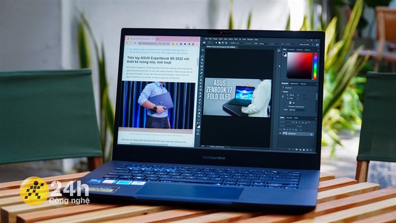 ASUS ExpertBook B5 (B5402CB) còn được trang bị RAM 16 GB DDR5, có thể mở rộng lên đến 40 GB và bộ nhớ trong 512 GB SSD NVMe PCIe. ASUS ExpertBook B5 (B5402CB) còn được trang bị RAM 16 GB DDR5, có thể mở rộng lên đến 40 GB và bộ nhớ trong 512 GB SSD NVMe PCIe.