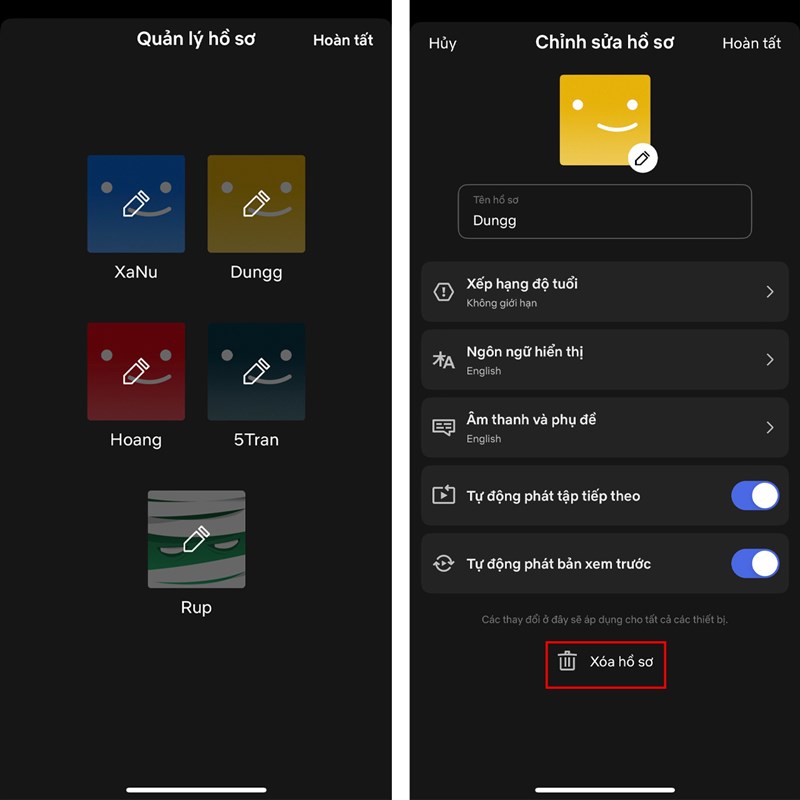 Cách xóa hồ sơ trong Netflix Cách xóa hồ sơ trong Netflix