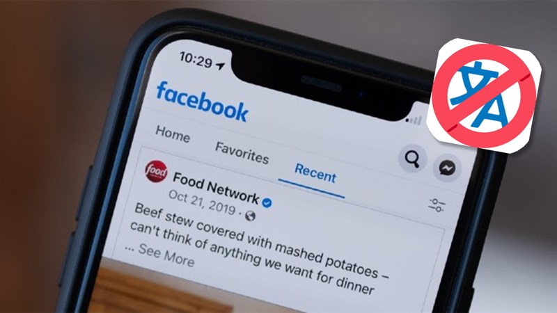 Cách tắt dịch tự động trên Facebook