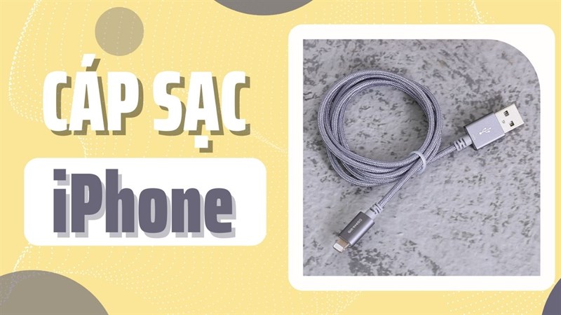 Cáp sạc lightning xả hàng cho iPhone