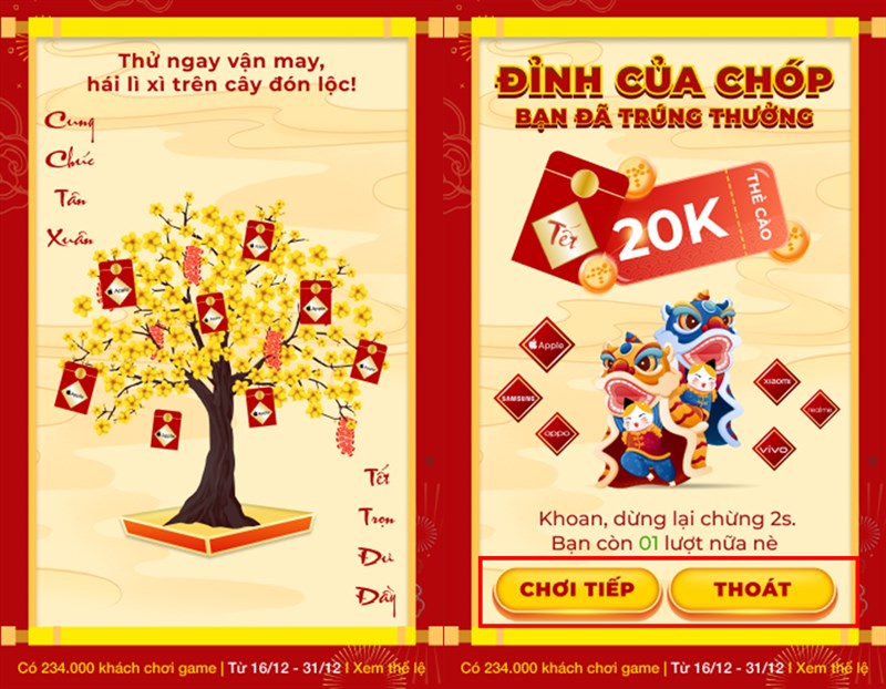 Cách tham gia minigame Tết cùng nhãn hàng trúng ngay mèo vàng