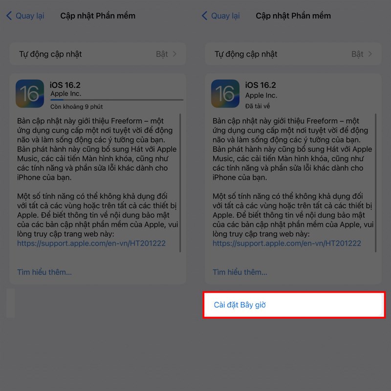 Cách cập nhật iOS 16.2 chính thức Cách cập nhật iOS 16.2 chính thức