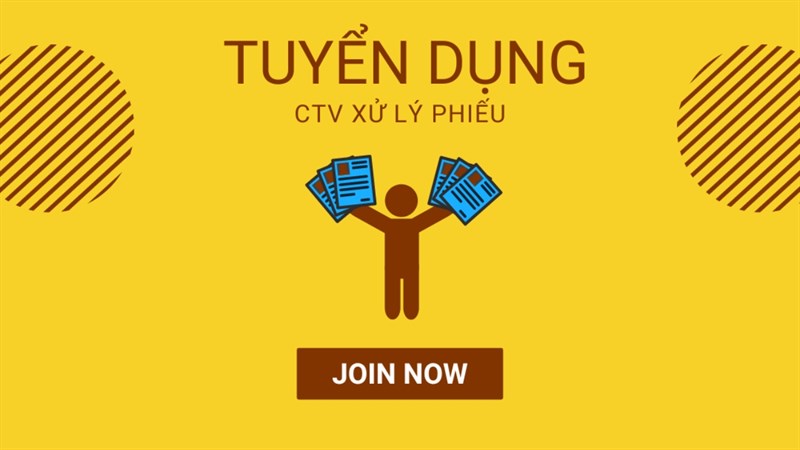 Thế Giới Di Động tuyển CTV xử lý phiếu