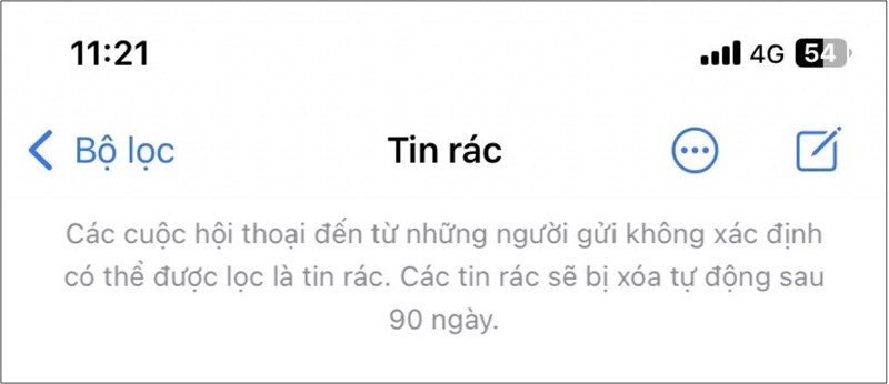 Lọc tin nhắn rác trên iPhone