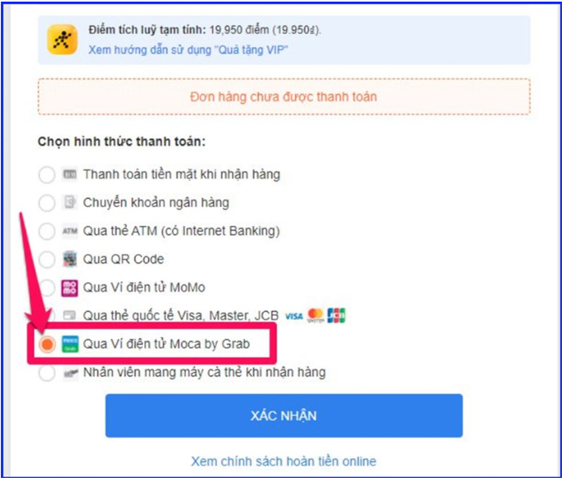 Thanh toán Ví MOCA nhập mã TGDD giảm tối đa 100K, nắm ngay bí kíp nào!