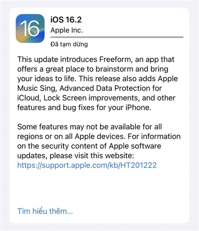 Phiên bản iOS 16.2 là một bản cập nhật lớn với nhiều tính năng đáng chú ý