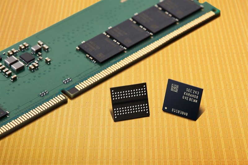 Cận cảnh DDR5 DRAM mà SamsungNewsroom đăng tải