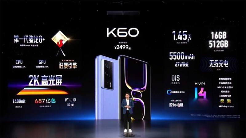 Redmi K60 sở hữu bộ thông số tốt.