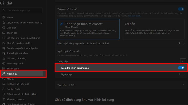 Cách bật kiểm tra chính tả trong Microsoft Edge Cách bật kiểm tra chính tả trong Microsoft Edge