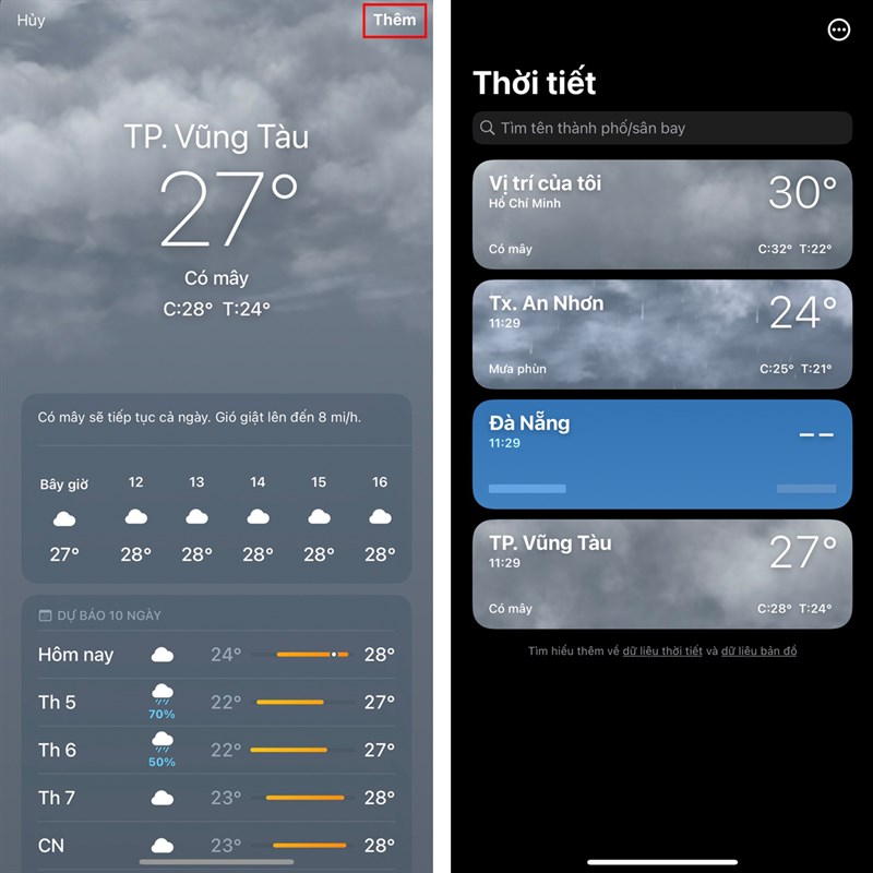 Cách hiển thị bản đồ thời tiết ẩn trên iPhone Cách hiển thị bản đồ thời tiết ẩn trên iPhone
