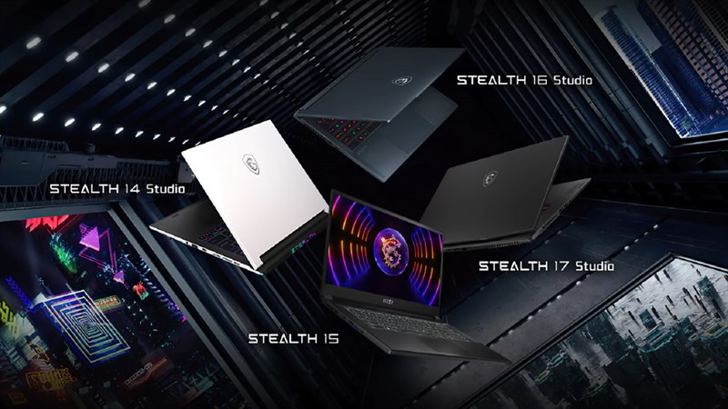 MSI giới thiệu dòng laptop Stealth Studio tại CES 2023