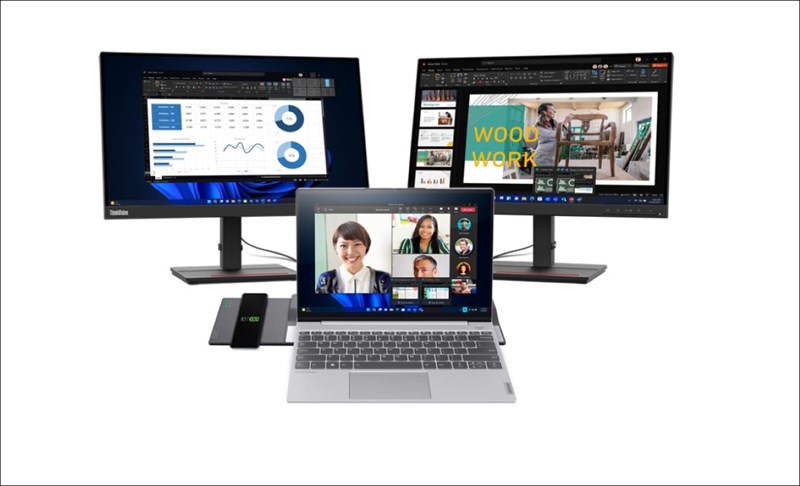 ThinkBook Wireless Dock có thể sạc không dây cùng lúc laptop và smartphone ThinkBook Wireless Dock có thể sạc không dây cùng lúc laptop và smartphone